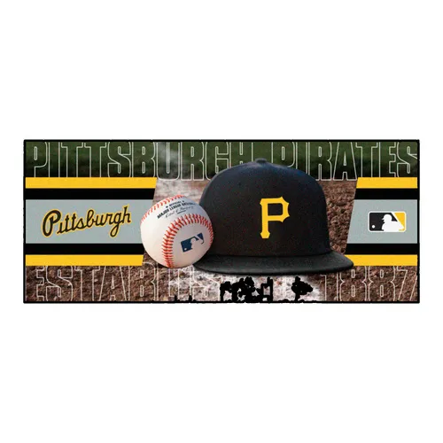 Fan Mats Pittsburgh Pirates Baseball Runner Rug - 30In. X 72In.