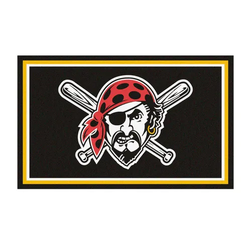 Fan Mats Pittsburgh Pirates 4Ft. X 6Ft. Plush Area Rug