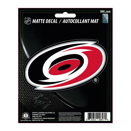 Fan Mats Carolina Hurricanes Matte Decal Sticker