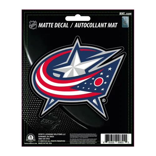 Fan Mats Columbus Blue Jackets Matte Decal Sticker