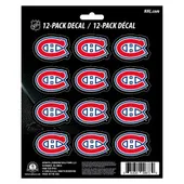 Fan Mats Montreal Canadiens 12 Count Mini Decal Sticker Pack