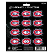 Fan Mats Montreal Canadiens 12 Count Mini Decal Sticker Pack