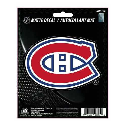 Fan Mats Montreal Canadiens Matte Decal Sticker