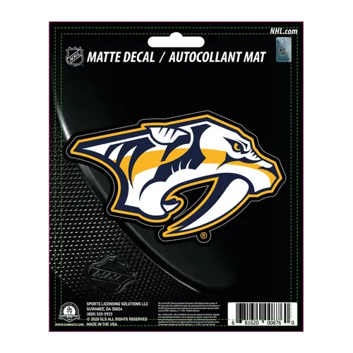 Fan Mats Nashville Predators Matte Decal Sticker