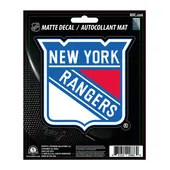 Fan Mats New York Rangers Matte Decal Sticker