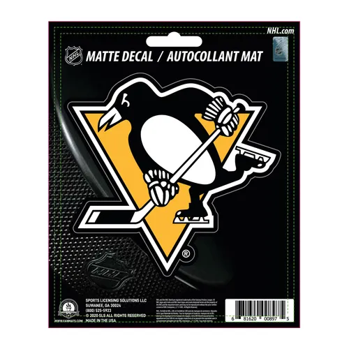 Fan Mats Pittsburgh Penguins Matte Decal Sticker