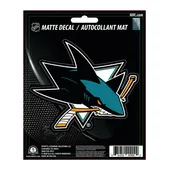 Fan Mats San Jose Sharks Matte Decal Sticker