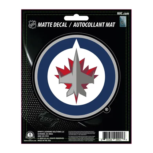 Fan Mats Winnipeg Jets Matte Decal Sticker