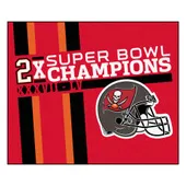 Fan Mats Tampa Bay Buccaneers Dynasty Tailgater Rug - 5Ft. X 6Ft.