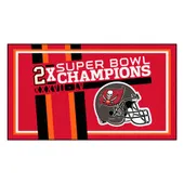 Fan Mats Tampa Bay Buccaneers Dynasty 3Ft. X 5Ft. Plush Area Rug