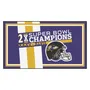 Fan Mats Baltimore Ravens Dynasty 3Ft. X 5Ft. Plush Area Rug