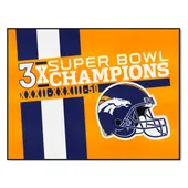 Fan Mats Denver Broncos All-Star Rug - 34 In. X 42.5 In. Plush Area Rug