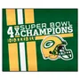 Fan Mats Green Bay Packers Dynasty Tailgater Rug - 5Ft. X 6Ft.