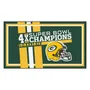 Fan Mats Green Bay Packers Dynasty 3Ft. X 5Ft. Plush Area Rug