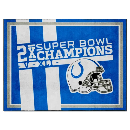 Fan Mats Indianapolis Colts Dynasty 8Ft. X 10Ft. Plush Area Rug