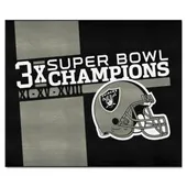 Fan Mats Las Vegas Raiders Dynasty Tailgater Rug - 5Ft. X 6Ft.