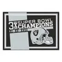 Fan Mats Las Vegas Raiders Dynasty 5Ft. X 8Ft. Plush Area Rug