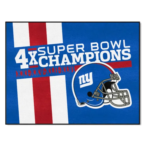 Fan Mats New York Giants All-Star Rug - 34 In. X 42.5 In. Plush Area Rug