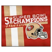 Fan Mats San Francisco 49Ers Dynasty Tailgater Rug - 5Ft. X 6Ft.