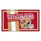 Fan Mats San Francisco 49Ers Dynasty 3Ft. X 5Ft. Plush Area Rug