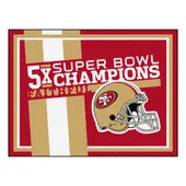 Fan Mats San Francisco 49Ers Dynasty 8Ft. X 10Ft. Plush Area Rug