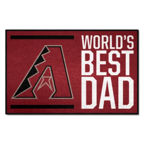 Fan Mats Arizona Diamondbacks Starter Accent Rug - 19In. X 30In. World's Best Dad Starter Mat