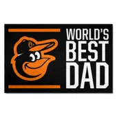 Fan Mats Baltimore Orioles Starter Accent Rug - 19In. X 30In. World's Best Dad Starter Mat