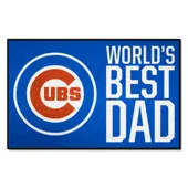 Fan Mats Chicago Cubs Starter Accent Rug - 19In. X 30In. World's Best Dad Starter Mat