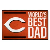 Fan Mats Cincinnati Reds Starter Accent Rug - 19In. X 30In. World's Best Dad Starter Mat