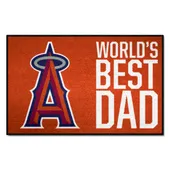 Fan Mats Los Angeles Angels Starter Accent Rug - 19In. X 30In. World's Best Dad Starter Mat