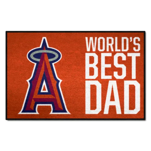 Fan Mats Los Angeles Angels Starter Accent Rug - 19In. X 30In. World's Best Dad Starter Mat