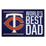Fan Mats Minnesota Twins Starter Accent Rug - 19In. X 30In. World's Best Dad Starter Mat