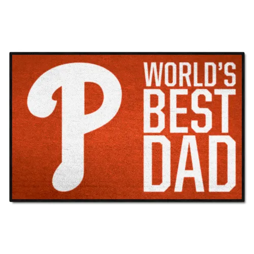 Fan Mats Philadelphia Phillies Starter Accent Rug - 19In. X 30In. World's Best Dad Starter Mat