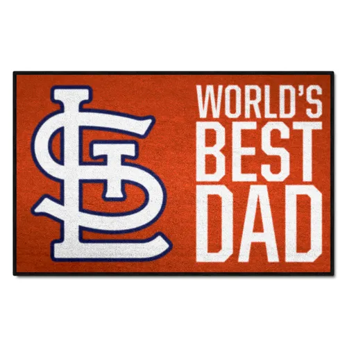 Fan Mats St. Louis Cardinals Starter Accent Rug - 19In. X 30In. World's Best Dad Starter Mat