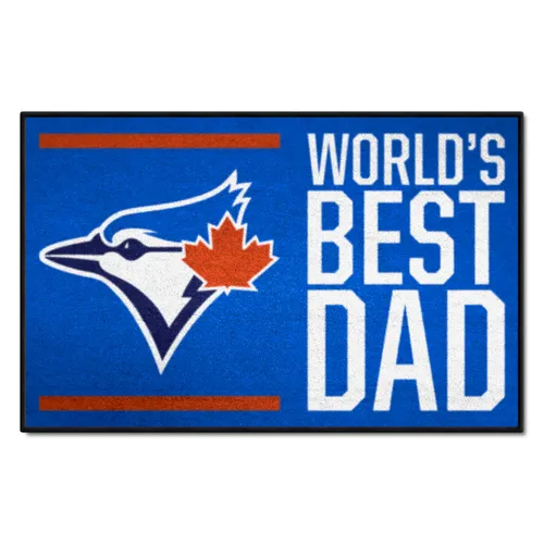 Fan Mats Toronto Blue Jays Starter Accent Rug - 19In. X 30In. World's Best Dad Starter Mat