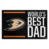 Fan Mats Anaheim Ducks Starter Accent Rug - 19In. X 30In. World's Best Dad Starter Mat