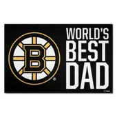 Fan Mats Boston Bruins Starter Accent Rug - 19In. X 30In. World's Best Dad Starter Mat