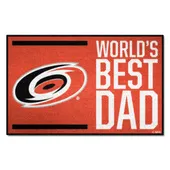 Fan Mats Carolina Hurricanes Starter Accent Rug - 19In. X 30In. World's Best Dad Starter Mat