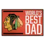 Fan Mats Chicago Blackhawks Starter Accent Rug - 19In. X 30In. World's Best Dad Starter Mat