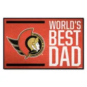 Fan Mats Ottawa Senators Starter Accent Rug - 19In. X 30In. World's Best Dad Starter Mat