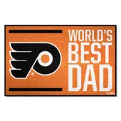 Fan Mats Philadelphia Flyers Starter Accent Rug - 19In. X 30In. World's Best Dad Starter Mat