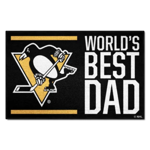 Fan Mats Pittsburgh Penguins Starter Accent Rug - 19In. X 30In. World's Best Dad Starter Mat