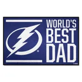 Fan Mats Tampa Bay Lightning Starter Accent Rug - 19In. X 30In. World's Best Dad Starter Mat