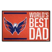 Fan Mats Washington Capitals Starter Accent Rug - 19In. X 30In. World's Best Dad Starter Mat