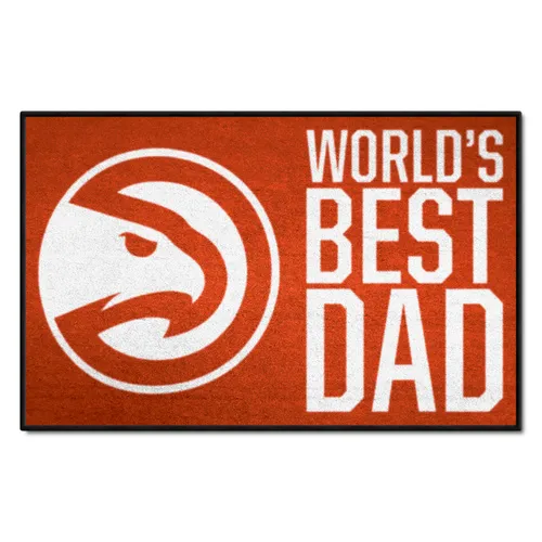 Fan Mats Atlanta Hawks Starter Accent Rug - 19In. X 30In. World's Best Dad Starter Mat