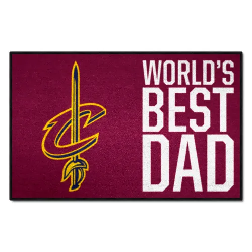 Fan Mats Cleveland Cavaliers Starter Accent Rug - 19In. X 30In. World's Best Dad Starter Mat