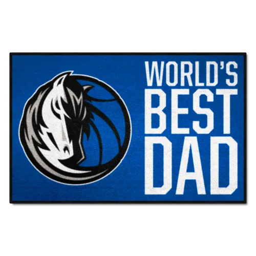 Fan Mats Dallas Mavericks Starter Accent Rug - 19In. X 30In. World's Best Dad Starter Mat