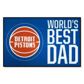 Fan Mats Detroit Pistons Starter Accent Rug - 19In. X 30In. World's Best Dad Starter Mat