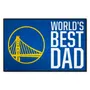 Fan Mats Golden State Warriors Starter Accent Rug - 19In. X 30In. World's Best Dad Starter Mat