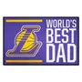 Fan Mats Los Angeles Lakers Starter Accent Rug - 19In. X 30In. World's Best Dad Starter Mat